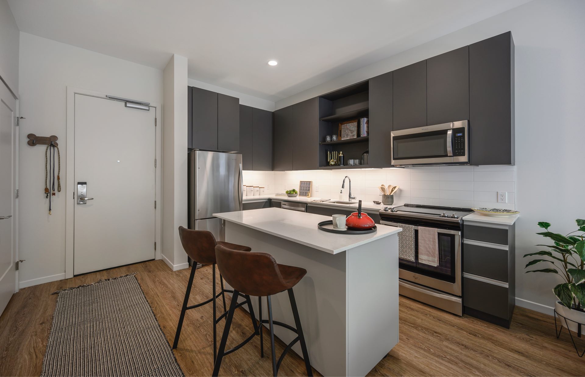 kitchen area to outside